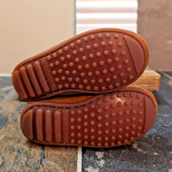 Minnetonka Brown Fringe Baby Walker Shoes - Picture 3 of 4